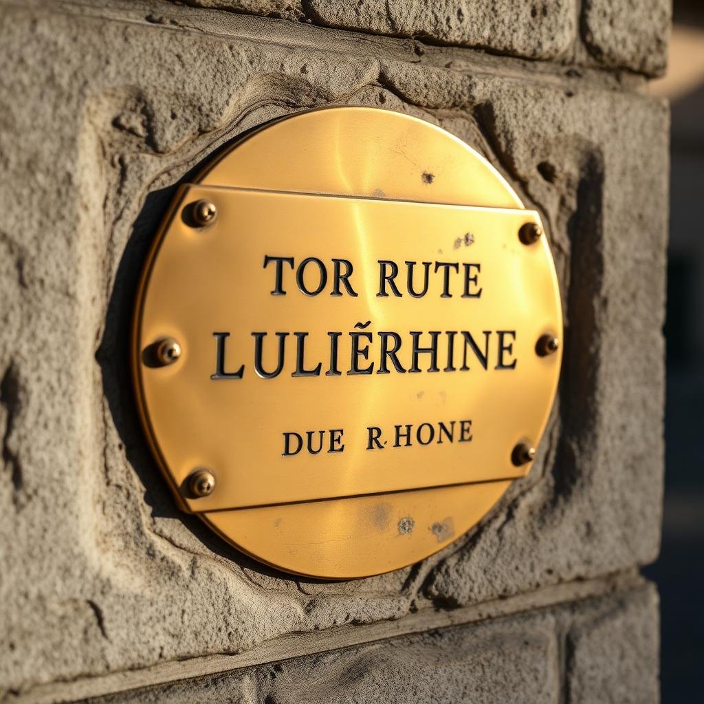Plaque, rue du Rhône