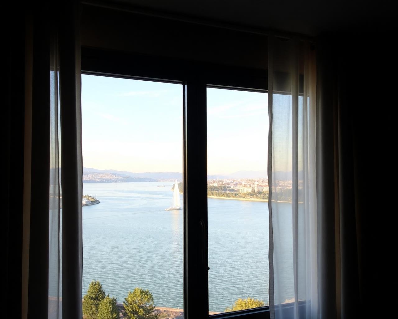 Vue depuis le bureau, 17h